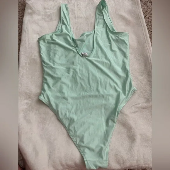 Sequin Flamingo One Piece Swimsuit - Picture 3 of 5